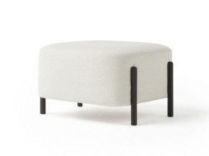 Квадратный пуф из ткани