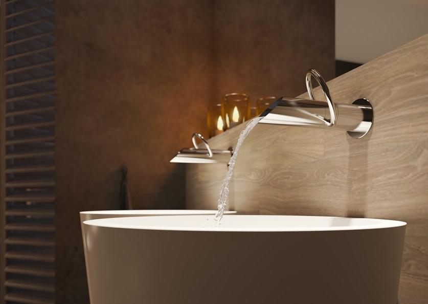 JEE-O Смеситель для умывальника настенный из нержавеющей стали на одно отверстие Pure 300-1500 / 300-1501 - Вид №3