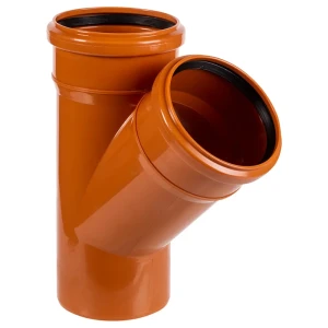 Тройник наружный 45 градусов 110x110 мм