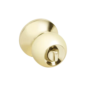 Шаровая ручка-кноб Фабрика замков с фиксатором золотистого оттенка 89347003