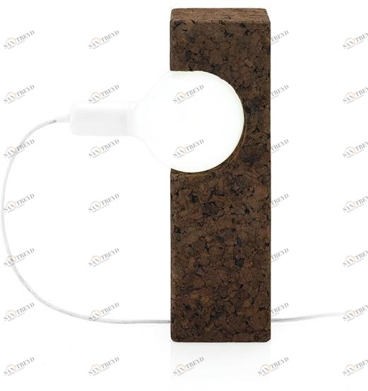 BlackCork Настольная лампа из пробки ручной работы Boolean sun-id-1364294