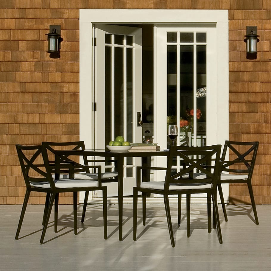 Алюминиевый стул с порошковым покрытием с подлокотниками JANUS et Cie Azimuth ARCH-00042906 - Вид №6