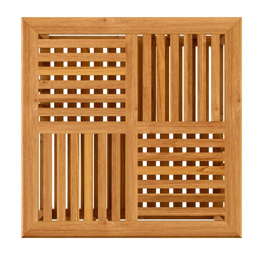 Квадратный низкий стол из тикового дерева decò ASTELLO Tournesol ARCH-00000390 - Вид №1