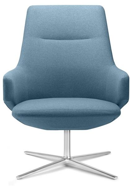 LD Seating Кресло руководителя тканевое с 4-мя спицами и подлокотниками Melody lounge L f27-n6 - Вид №1