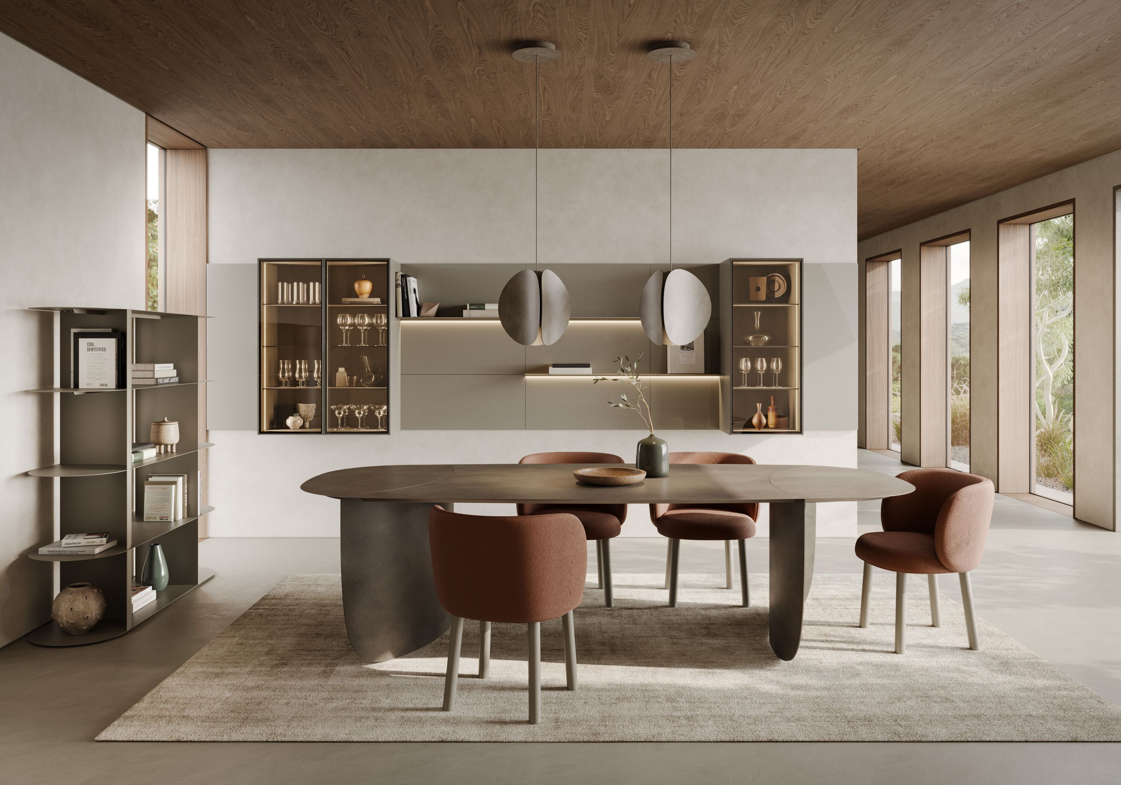 Окрашенный металлический обеденный стол Ronda Design FOIL ARCH-00091119 - Вид №2