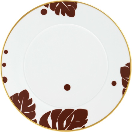 10564639 Furstenberg Набор тарелок закусочных Furstenberg "Ореол цветной" 24см, 4 шт (4цв) Фарфор, Керамика 