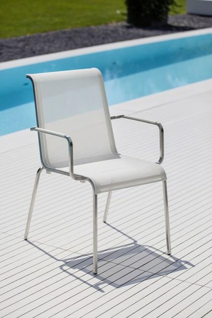 FISCHER MÖBEL Штабелируемый садовый стул с подлокотниками Modena sun-id-1509756 - Вид №5
