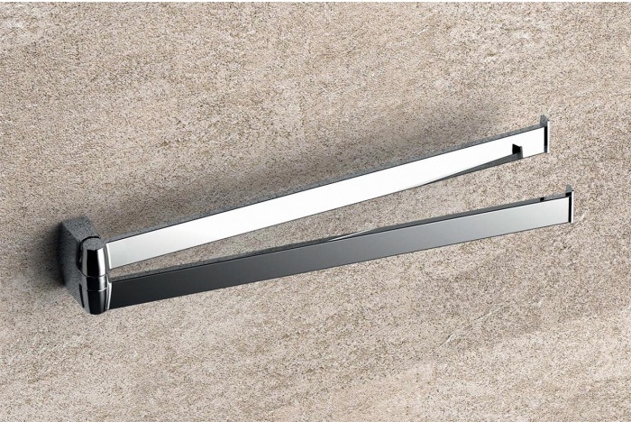 B30120CR B3012 Полотенцедержатель двойной 35 см COLOMBO TRENTA Colombo Design - Вид №1