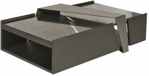 Shake Прямоугольный журнальный столик из мрамора сахара нуар Deep
