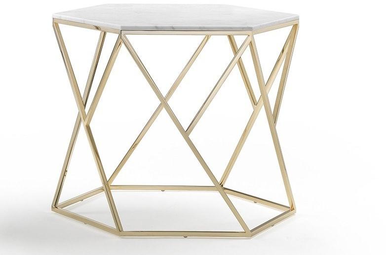 Marelli Шестиугольный мраморный журнальный столик для гостиной Tatlin sun-id-1371002 - Вид №2