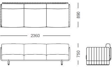 Now & Future 3-х местный кожаный диван sun-id-1411308 - Вид №4