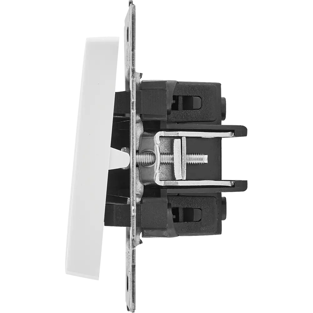 IEK Brite - проходной выключатель на 2 клавиши, матовый белый 87761699 STLM-1101509 - Вид №3