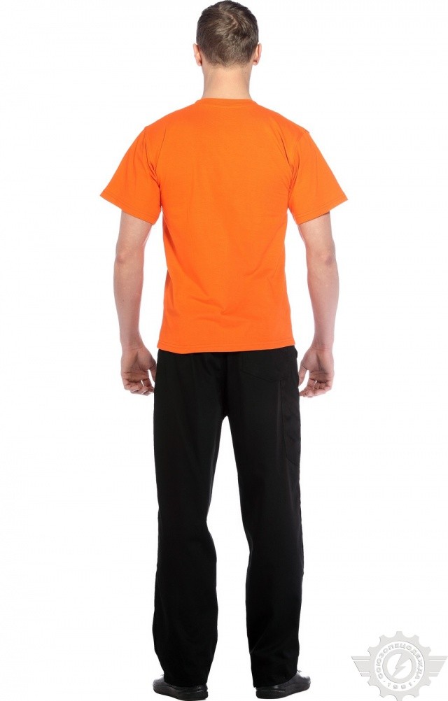 61036 Футболка "Престиж" оранжевая  Одежда для официантов  размер XXXXL (58) Спецодежда  - Вид №9