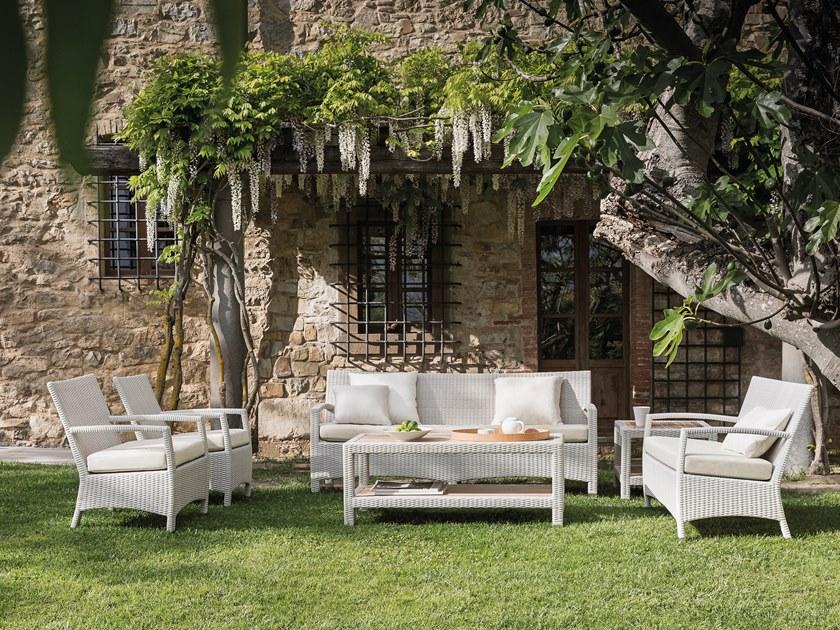 Il Giardino di Legno Низкий прямоугольный садовый стол из синтетического волокна Tonga 4403 - Вид №1