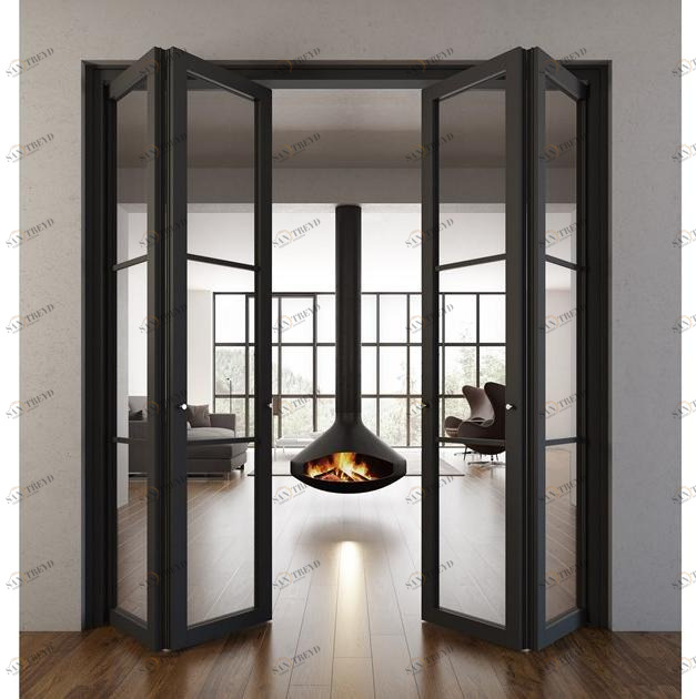 FOA Складная дверь из дерева и стекла Flat sun-id-1476350