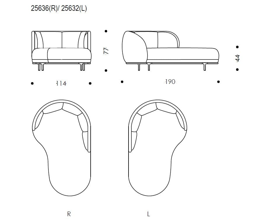 Шезлонг из ткани Wittmann Vuelta ARCH-00042607 - Вид №2