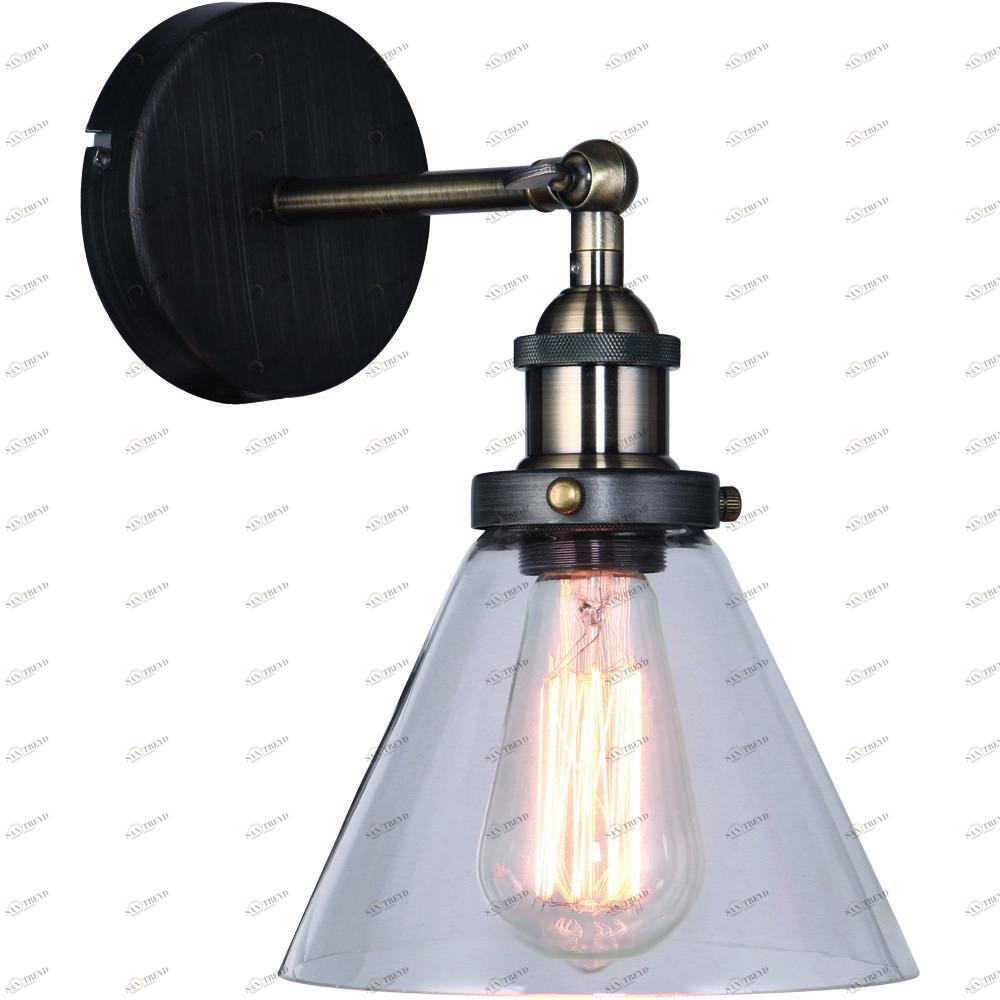 Бра Divinare Lucia 8018/01 AP-1 DIVINARE ПОД СТАРИНУ, ФОНАРЬ 078867 Прозрачный;черный 