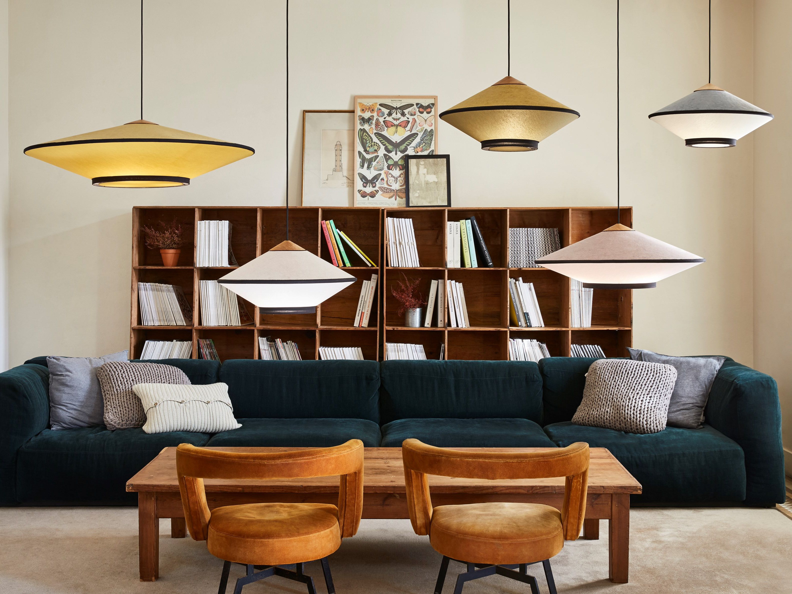 Бархатная подвесная лампа Forestier Тарелки ARCH-00013933