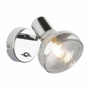 Спот настенный со стеклянным плафоном дымчатый Lothar 54921-1 GLOBO LOTHAR 00-3925610 Серый