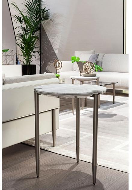 Turri Круглый журнальный столик из мрамора Zero sun-id-1505225 - Вид №1