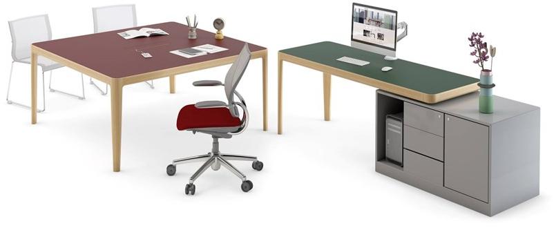 Cider Edition Прямоугольный рабочий стол со встроенной полкой I-land sun-id-1452421 - Вид №1