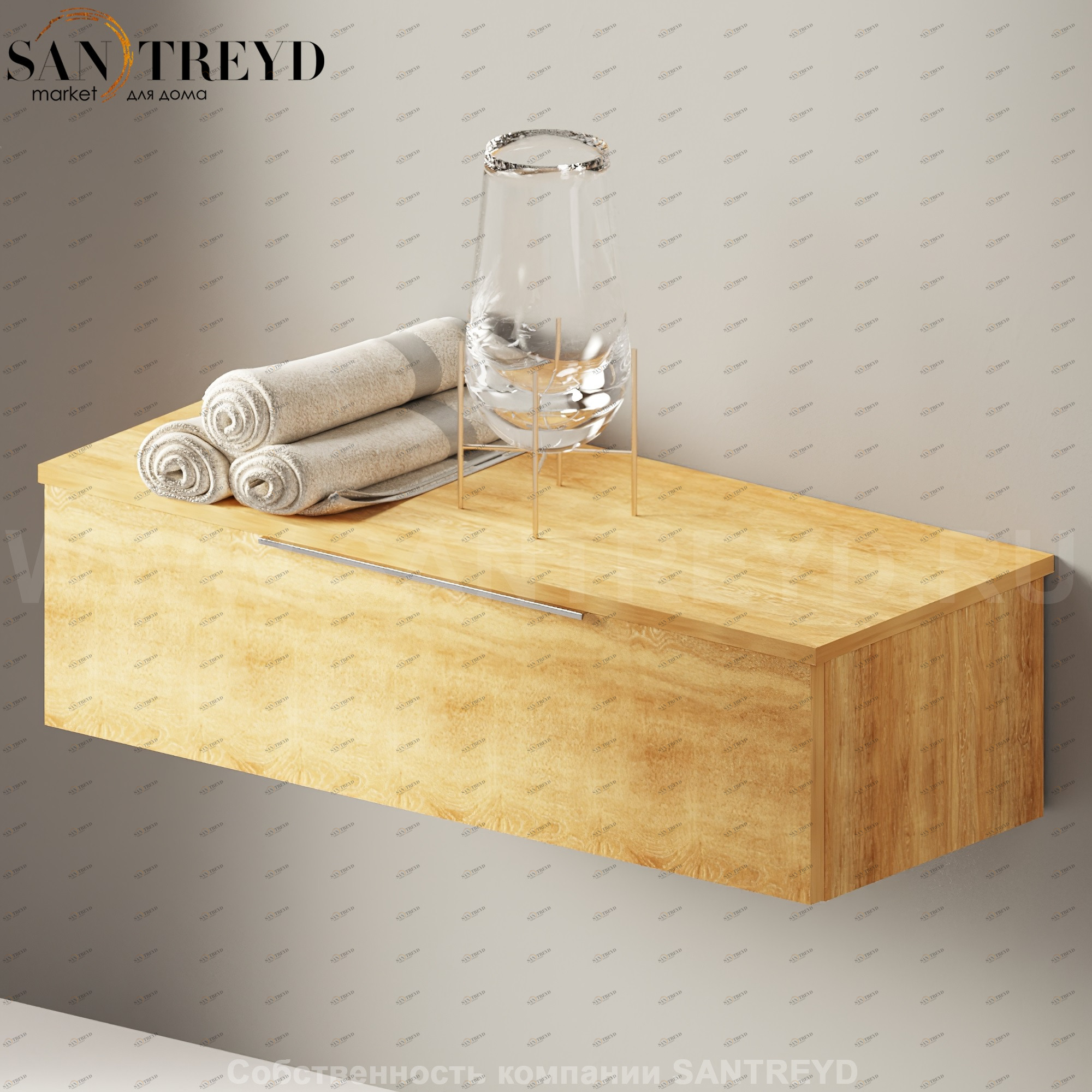 Flaminia BOX Настенная тумба 95 см с 1 ящиком BX298.WQ Ceramica Flaminia BX298WQ