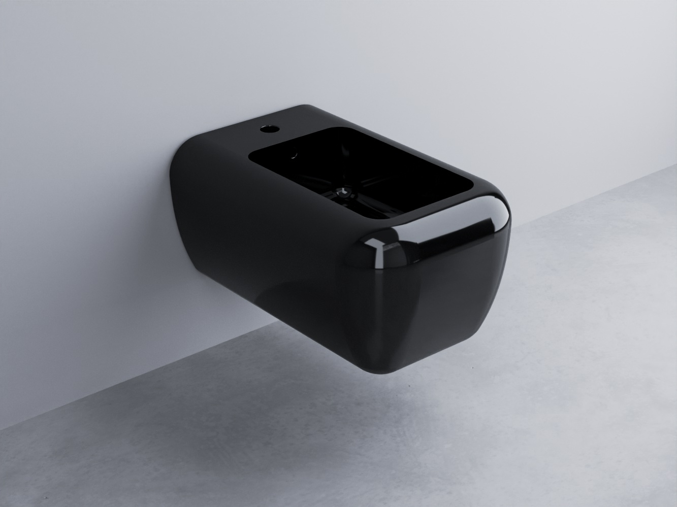 SHBSB-N Биде подвесное с одним отверстием под смеситель, в комплекте с крепежами Big cielo Shui Ceramica Cielo