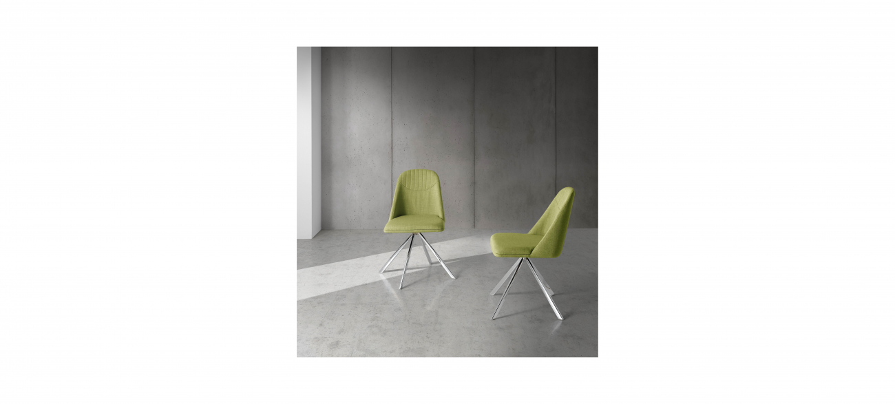 Поворотный стул Espacio Malva зеленый от Angel Cerda ANGEL CERDA  241820 Зеленый  - Вид №3