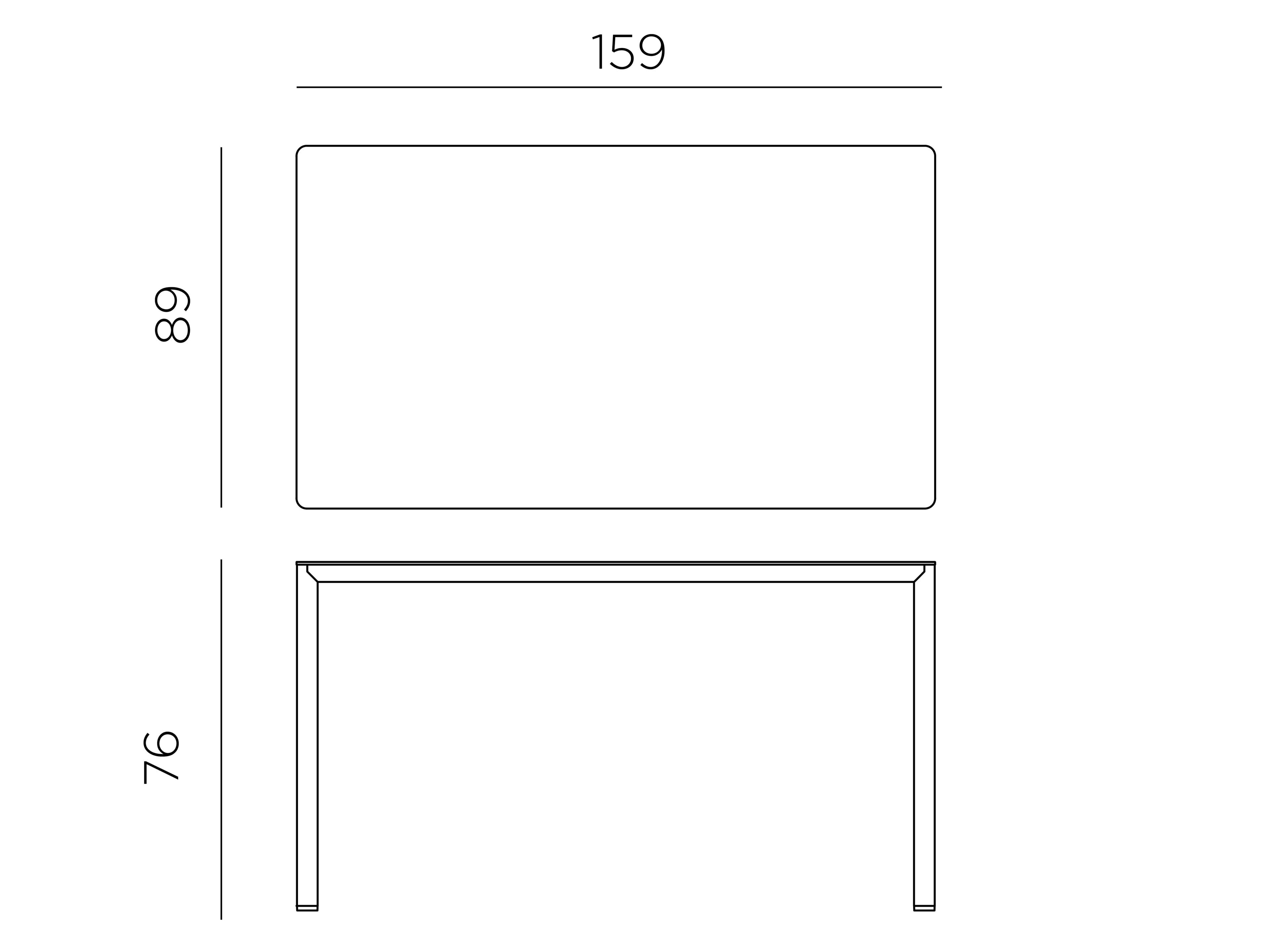 Контрактный стол и прямоугольный сад Nardi Piave ARCH-00057516 - Вид №3