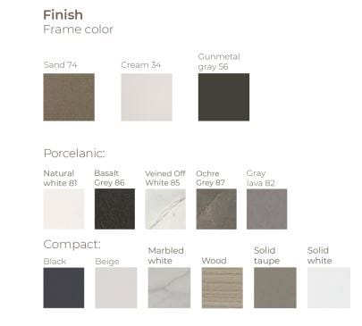 Прямоугольный алюминиевый журнальный столик с керамической столешницей POINT CITY ARCH-00057532 - Вид №2