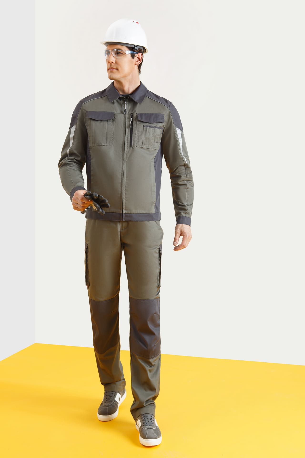 4974819 Костюм  NEW серый хаки графит STATUS  Летняя спецодежда  размер 56-58/182-188  - Вид №6