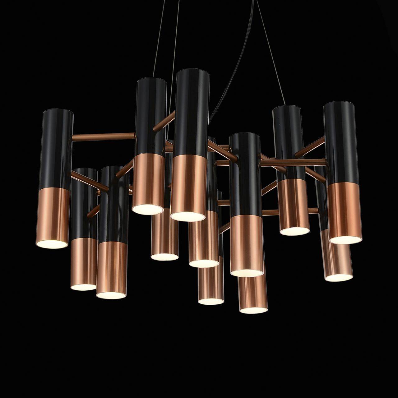 Люстра дизайнерская Pigtails медь черная медь SL810.423.13 ST LUCE ДИЗАЙНЕРСКИЕ, KOSMOS 057972 Медь  - Вид №1