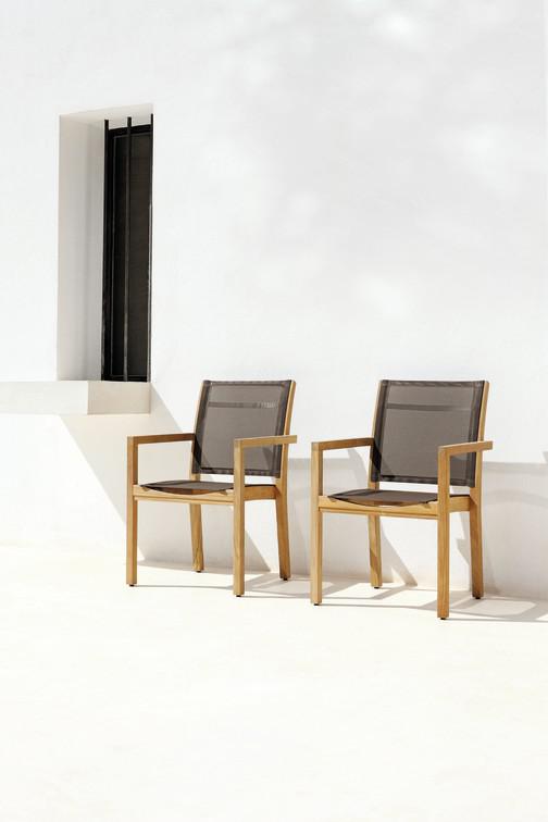 MNST90 Стул teak 130 Manutti Siena - Вид №6