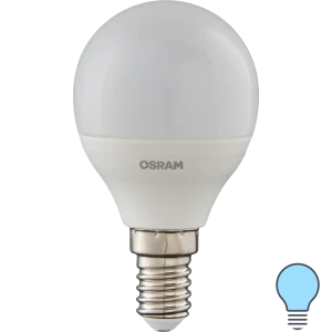 Лампа светодиодная Osram Antibacterial E14 220-240 В 5.5 Вт шар малый 470 лм холодный белый свет