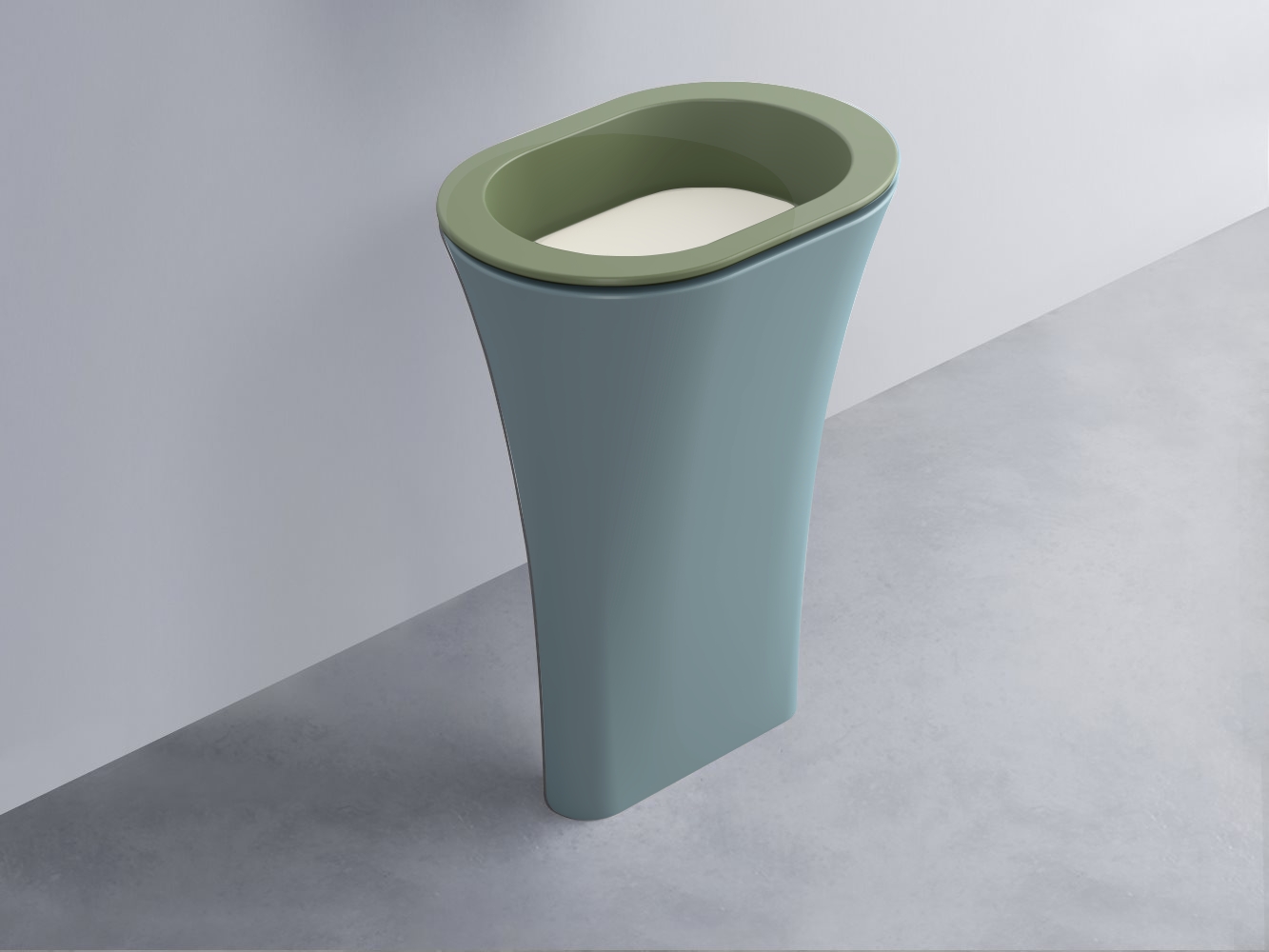 AMLA65-AG+AMPILO-TL+AMCOLO-PL Раковина Amedeo Ovale отдельностоящая cielo Enjoy + Amedeo Ceramica Cielo