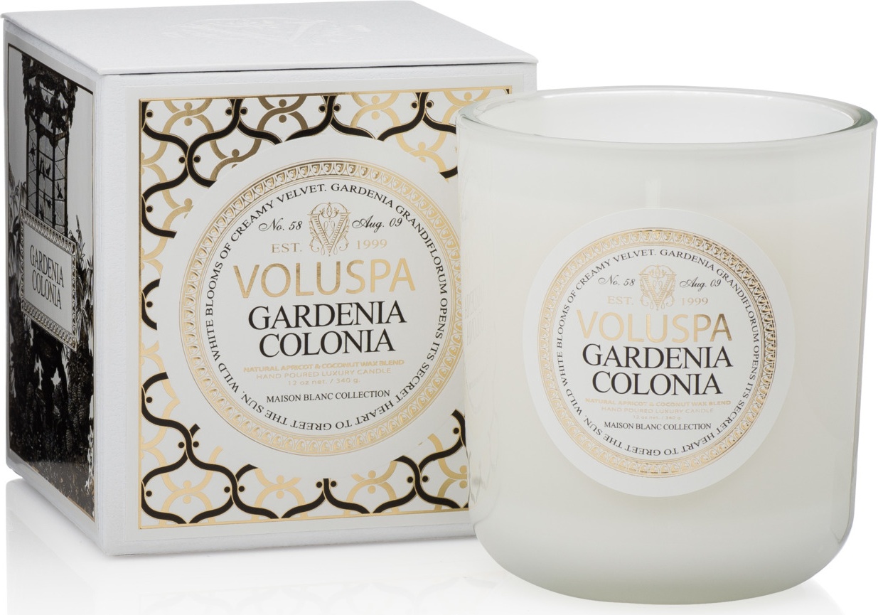 10664253 VOLUSPA Ароматическая свеча Voluspa "Колониальная гардения", 340гр, п/к 