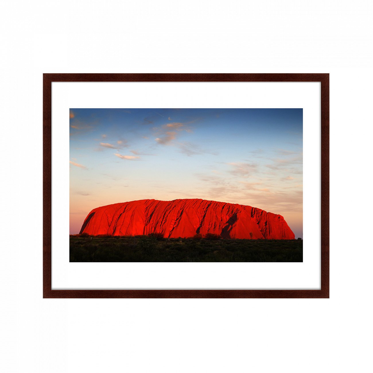 Арт-фотография в деревянной раме 78,5х100 см Ayers Rock, Australia КАРТИНЫ В КВАРТИРУ  264792 Белый;красный;разноцветный  - Вид №1