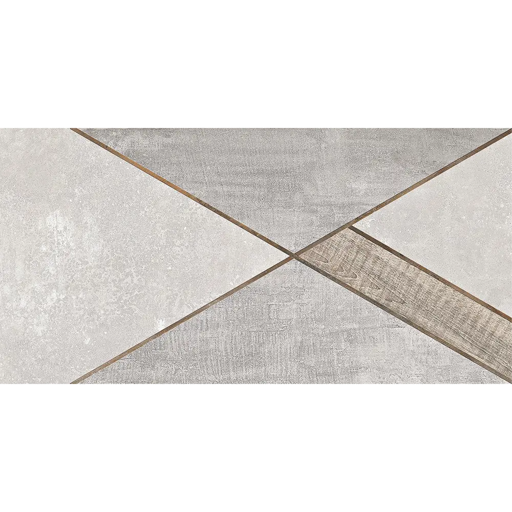 Плитка настенная Azori Global Geometry 31.5x63 см 1.59 м² цвет серый 82665725 STLM-2170049