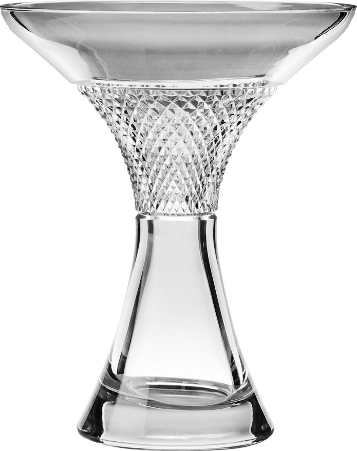 10602949 Cristal de Paris Ваза Cristal de Paris 30см "Диамант" Хрусталь