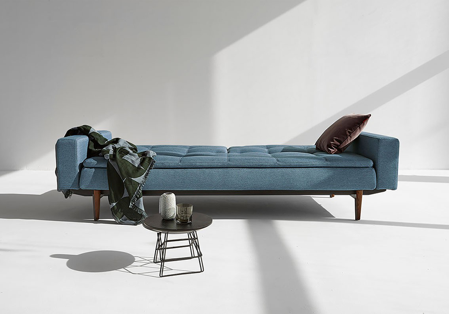 Диван Dublexo с мягкими подлокотниками Round и ножками Styletto, индиго Innovation Living DUBLEXOARM558 - Вид №10