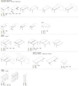 Секционный прямоугольный стол