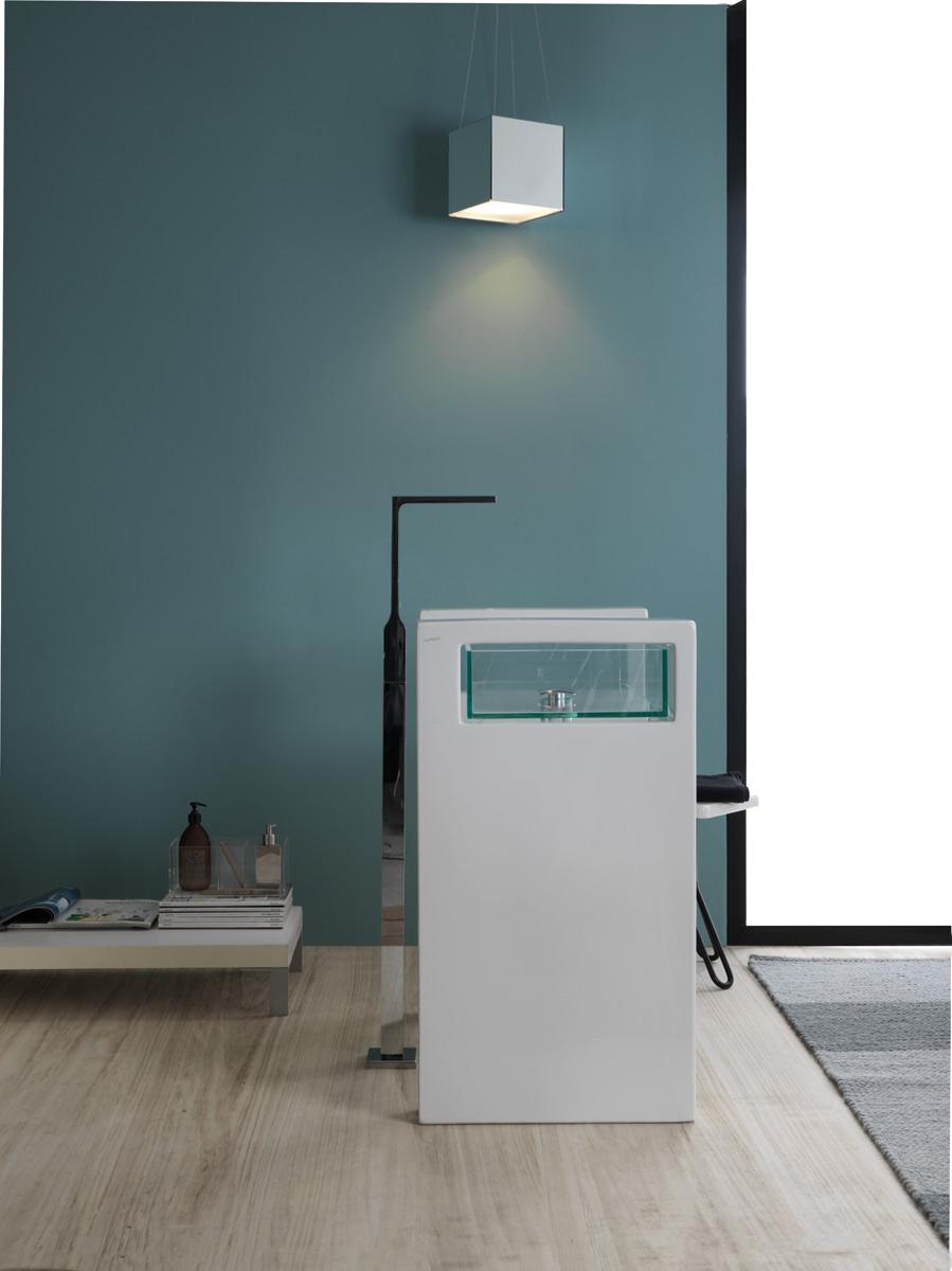 GLSCFS13 Консоль напольная одинарная для монтажа раковины GSG CERAMIC GLASS - Вид №3