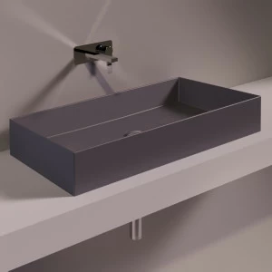 AG80ANTRACITEMATT Накладная раковина на столешницу  прямоугольная Simas Agile