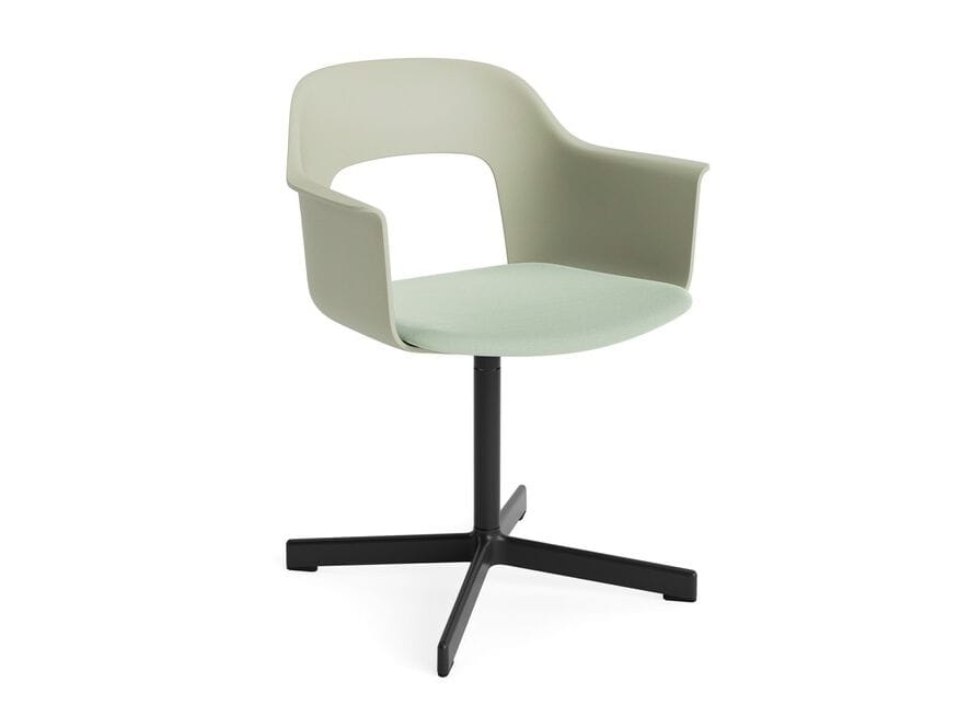 Вращающееся кресло с мягким сиденьем с подлокотниками Hay макет ARCH-00143548 - Вид №35