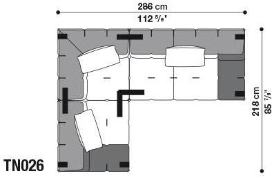 B&B Italia Модульный угловой диван из ткани Tufty-too sun-id-1506777 - Вид №10
