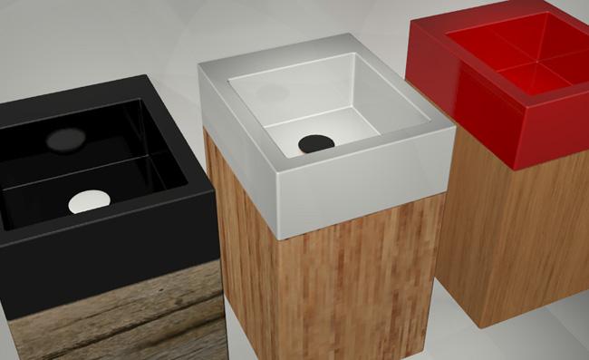 SQULAV20 Подвесная раковина настенная GSG CERAMIC SQUARE - Вид №2