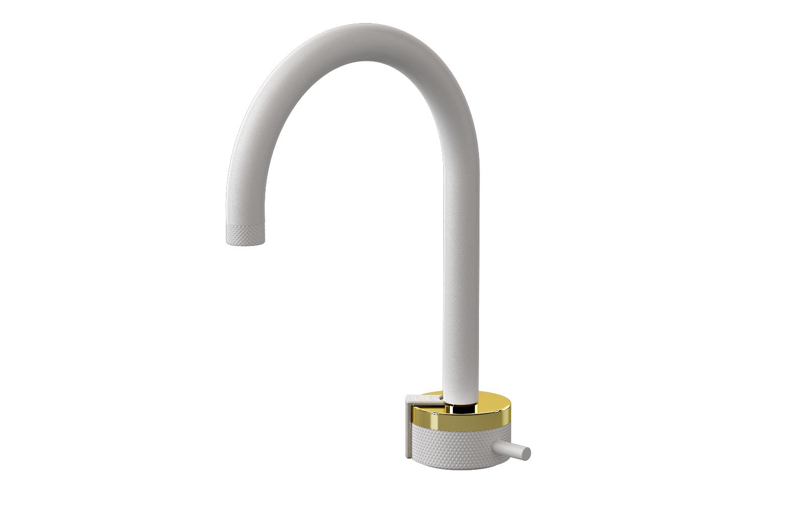 E-11502-R1PB-L2SN-WT Однорычажный прогрессивный смеситель для раковины - излив 16см GRAFF MOD+