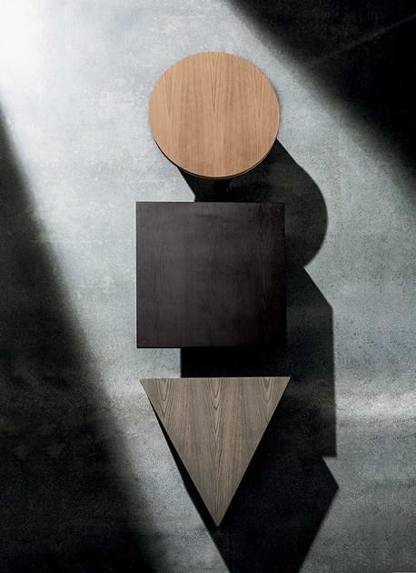 Sovet italia Квадратный журнальный столик из дерева и стекла Regolo sun-id-1406534 - Вид №2