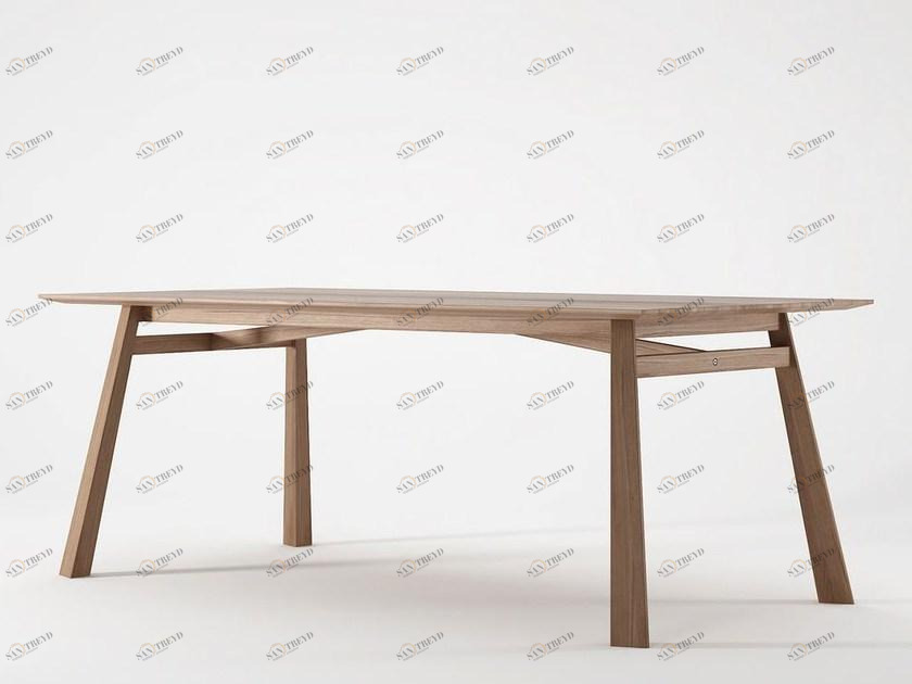 KARPENTER Прямоугольный деревянный обеденный стол Carpenter sun-id-1407691