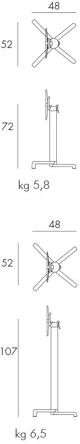 Nardi Складной квадратный стол со складывающейся столешницей sun-id-1446044 - Вид №4
